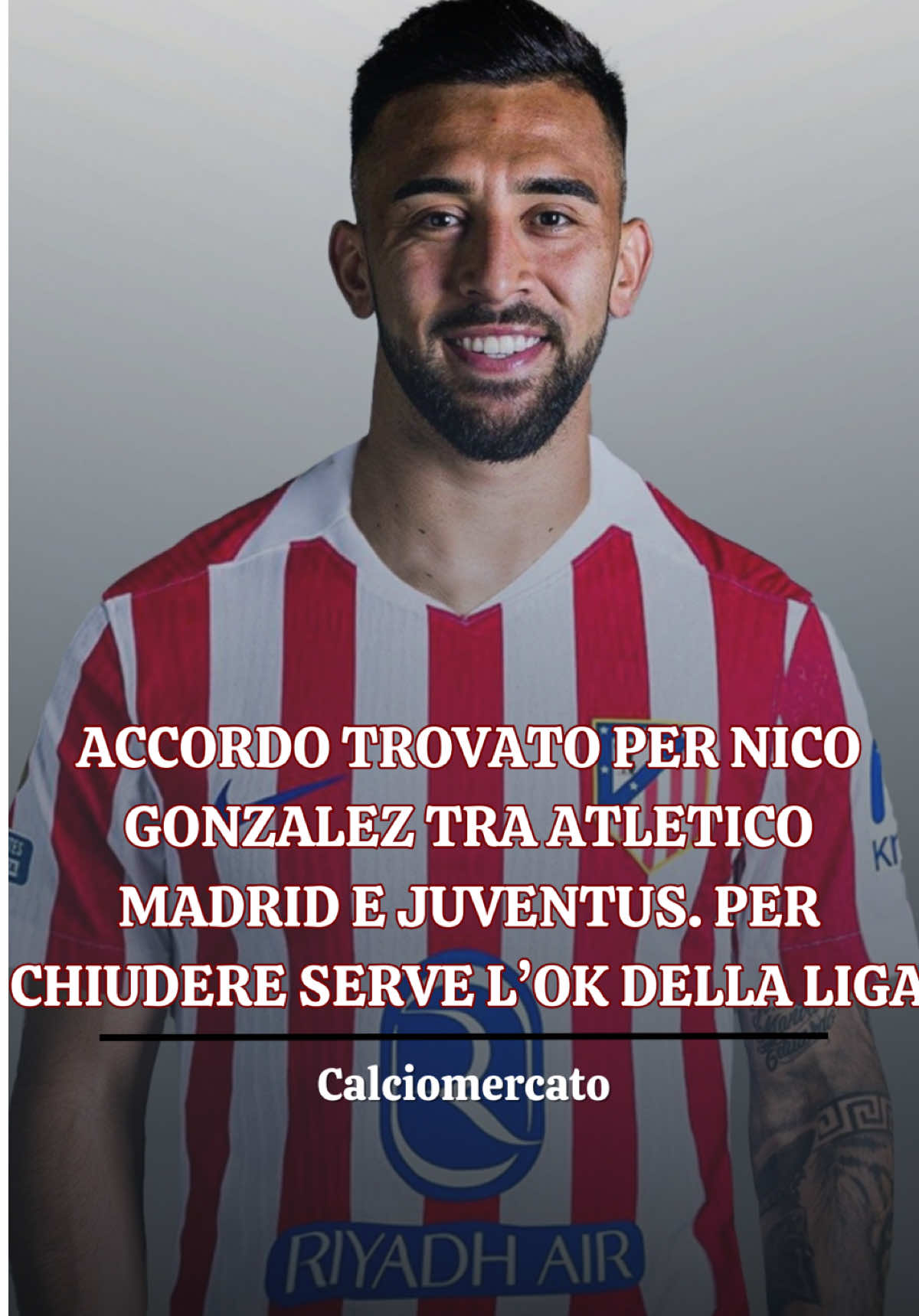Accordo trovato tra l’Atletico Madrid e la Juventus per Nico Gonzalez, con un trasferimento sulla formula del prestito con diritto di riscatto. Per arrivare alla chiusura della trattativa, serve l’ok della Liga, con i Colchoneros che attualmente stanno attraversando problemi a causa dei tetti salariali. Una sua uscita potrebbe finalmente liberare la Juventus per fare all in su Zhegrova. #nicogonzalez #zhegrova #kolomuani #juventus #calciomercato