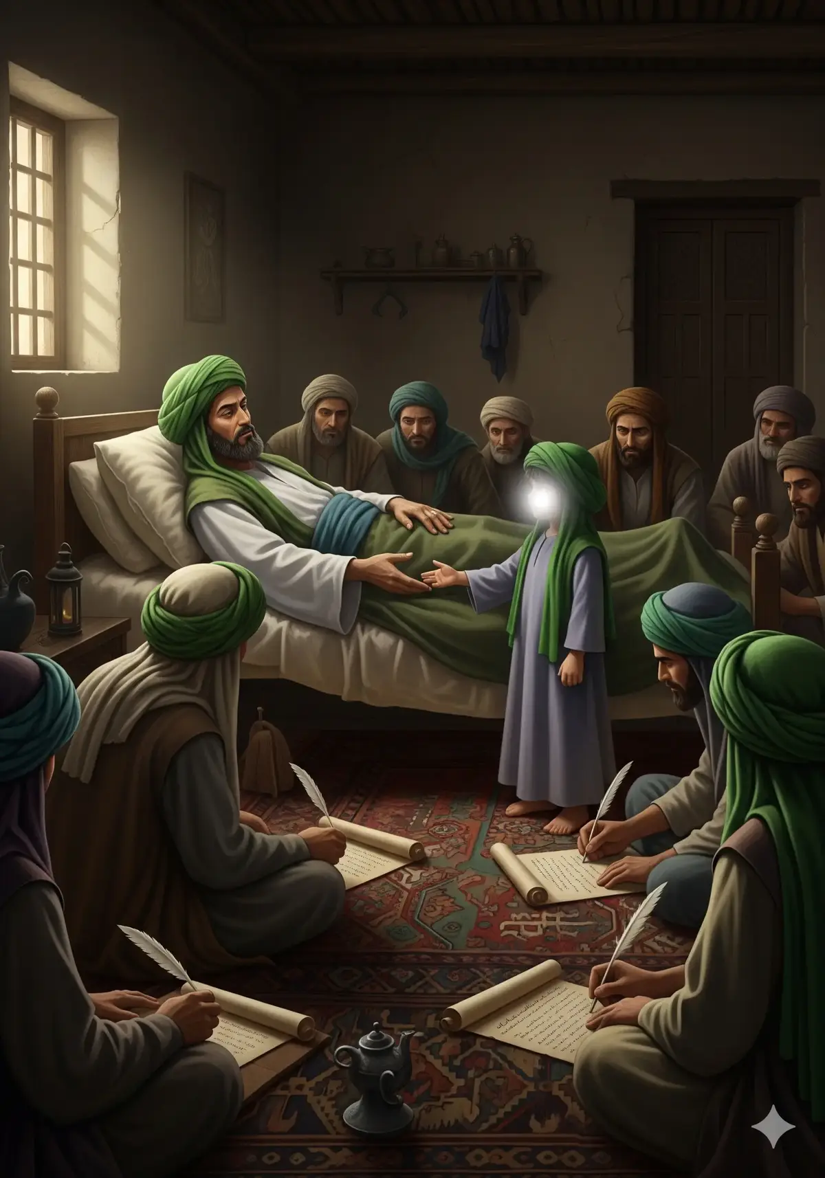 ‏قال الإمام العسكري في حق ولده الإمام المهدي المنتظر (عليهما السلام) :- 