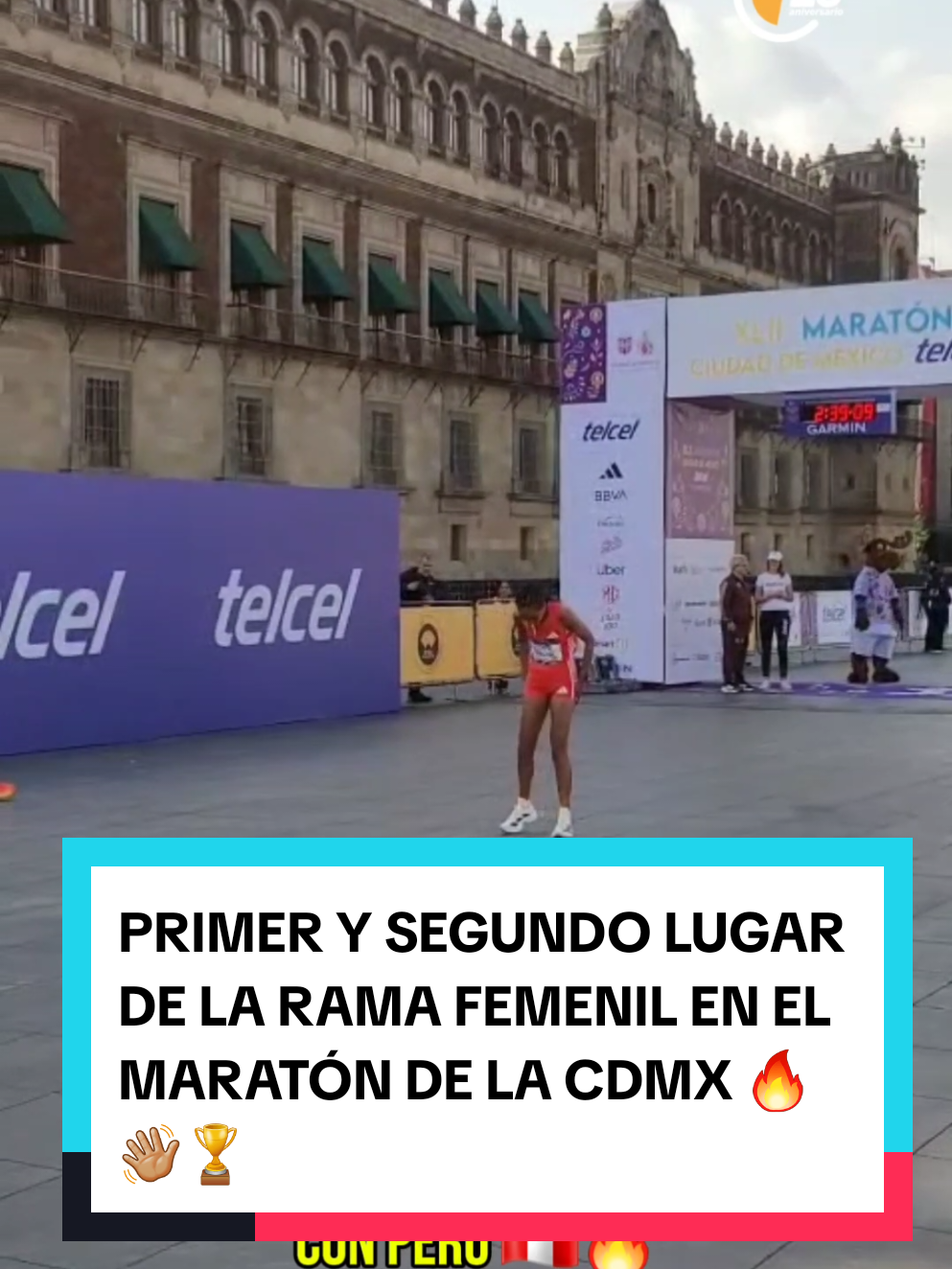 Bekelech Gudeta Borecha, de Etiopía, ganadora del Maratón de la CDMX 🏆🥇  Destacar lo hecho por Lizaida Thalía Valdivia, de Perú, quien se queda con el segundo lugar poniendo a Latinoamerica en el podio 🇵🇪🔥 #Maratón #cdmx 