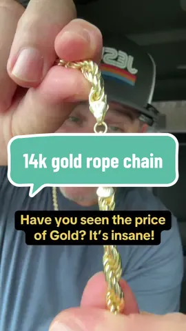 Holylegend 14 karat gold plated, diamond cut gold rope chain 4/6/8mm #chain #goldchain #gold #necklace #bling 
