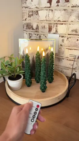 Christmas tree flameless candles! The perfect Christmas decor! #tiktokshop #tiktokmademebuyit #christmasdecor 