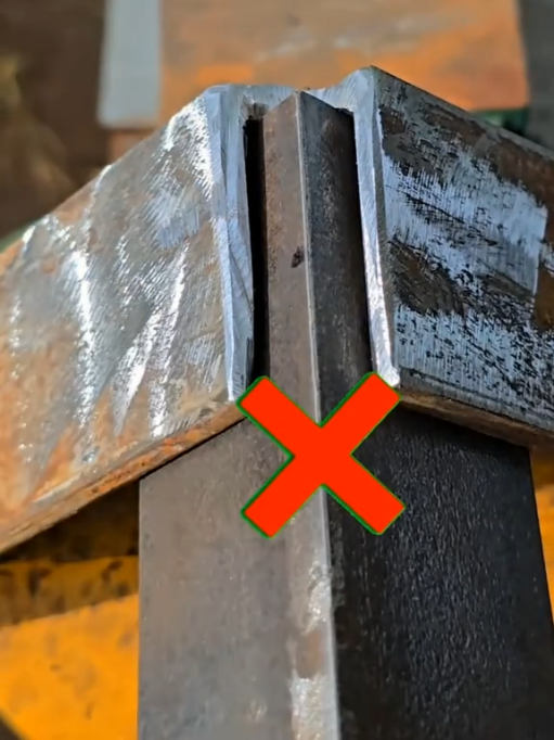 The secret of stick welding in large gaps in semi-thin materials #perfectweld  #metalwork #fabrication #cuttingskills #welding 
