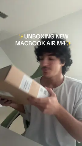 MacBook Air m4 laptop unboxing! #macbook #midnight #laptop #unboxing 
