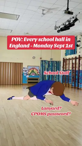 Back to work for most of England’s school staff on Monday for INSET day 1. So many emails. Where’s my lanyard? What’s my CPOMS password? #backtoschool #september1st #schoolstaff #teachersoftiktok 
