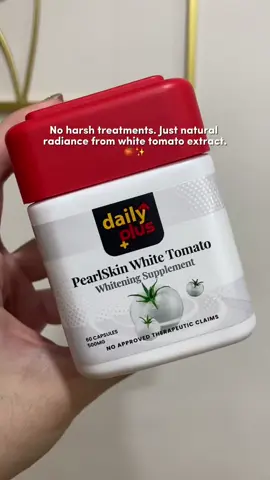 No harsh treatments. Just natural radiance from white tomato extract. 🍅✨ - brightens skin tone - reduces dark spots - boosts collagen + hydration Disclaimer: 