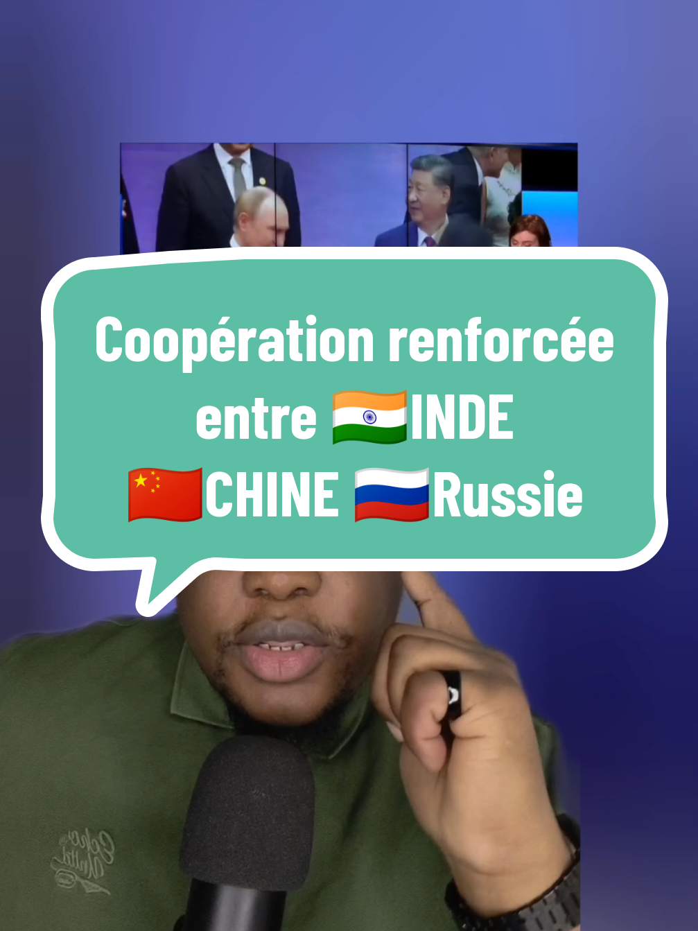 Coopération renforcée entre  🇮🇳INDE🇨🇳CHINE🇷🇺Russie  #indiatiktok #russie🇷🇺 #chinatiktok #donaldtrump2024 #francetiktok🇫🇷 