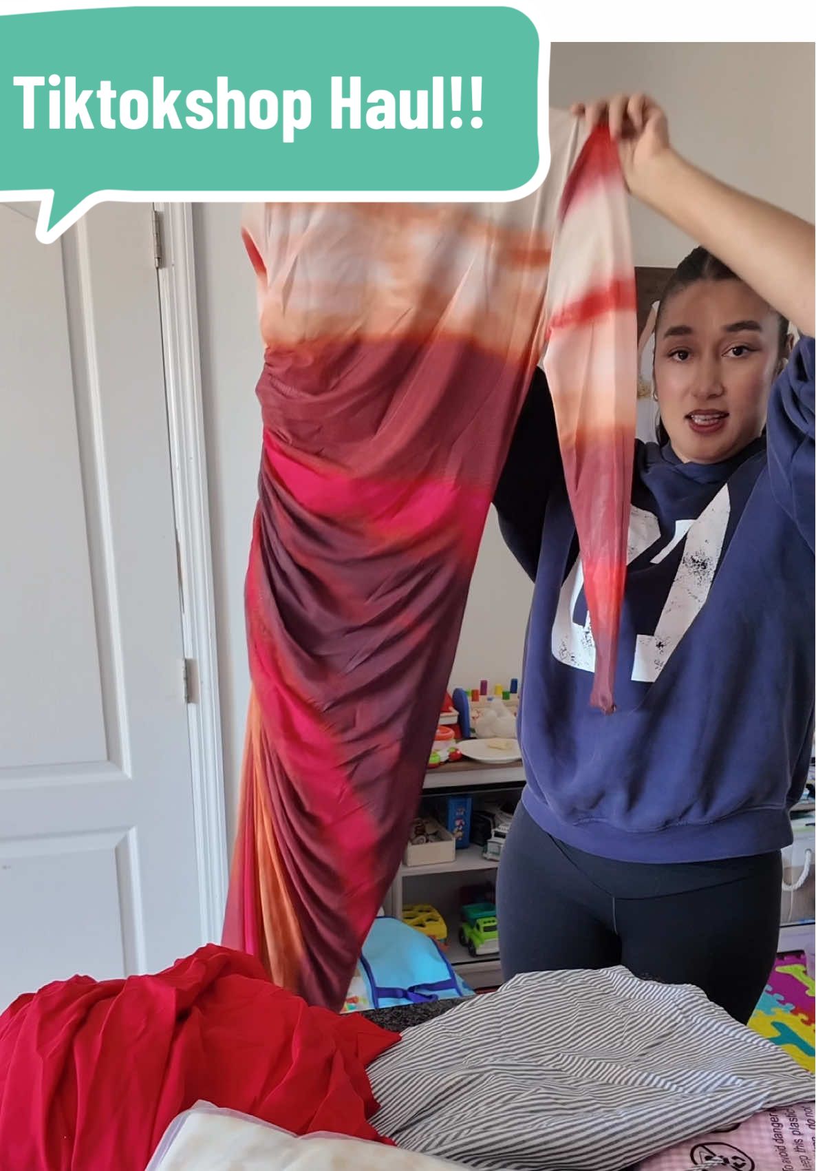 TikTok shop haul!! #toddlermom #TikTokShopHaul #tiktokshopfinds #shopping #multiculturalfamily 