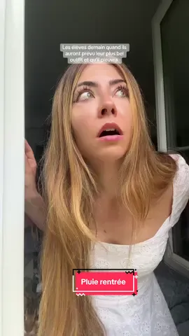 Chez moi perso, temps horrible prévu demain et vous ? 🤣🤣 J’ai l’impression que c’est ça chaque année 🤣🤣 #humour #pourtoi #foryou #rentree 