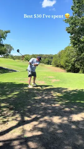 We got dad good with the shockd golf ball⛳️😂 @SHOCKDGOLFBALLS  #prank #golf #shocked #loudgolfball #loudgolfballprank 