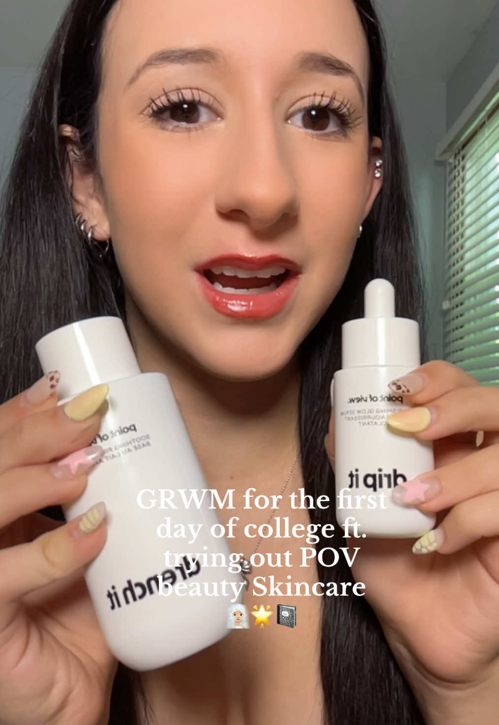 @Point of View Beauty GRWM for my first day of college + trying out the new point of view bundle to prep my makeup base! I’m obsessed with everything from the point of view. Definitely check this bundle out in my TikTok shop showcase! 🧖🏼‍♀️💌🤍 #pointofviewbeauty #povbeauty #grwm #makeup #firstdayofschool 