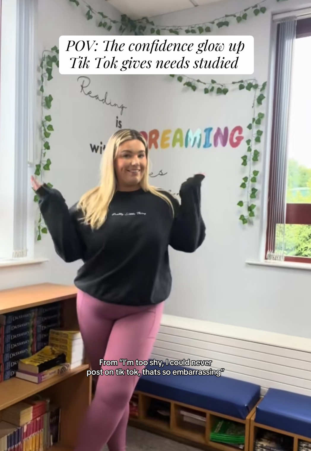 Do I still cringe when people say ‘oh I watched your videos the other day’? Absolutely, but we’re working on that😅 I just looove posting these silly little videos, even if only 3 people watched.🫶🏼  Still winging my way through this whole Tik Tok thing but you just have to do it for YOU✨ #teachersoftiktok #teacherlife #teaching #teachertok #GlowUp 