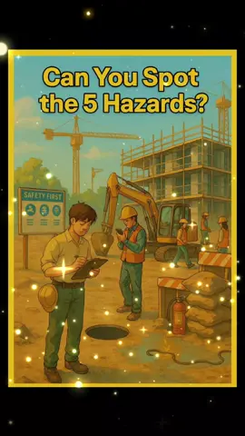 Can you spot the 5 hazards? #learnsafetyfirst #safetyfirst #foryou 