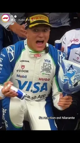 Le pauvre c’est son premier 🥸 #fyp #F1 #isackhadjar #dutchgp #trophy 