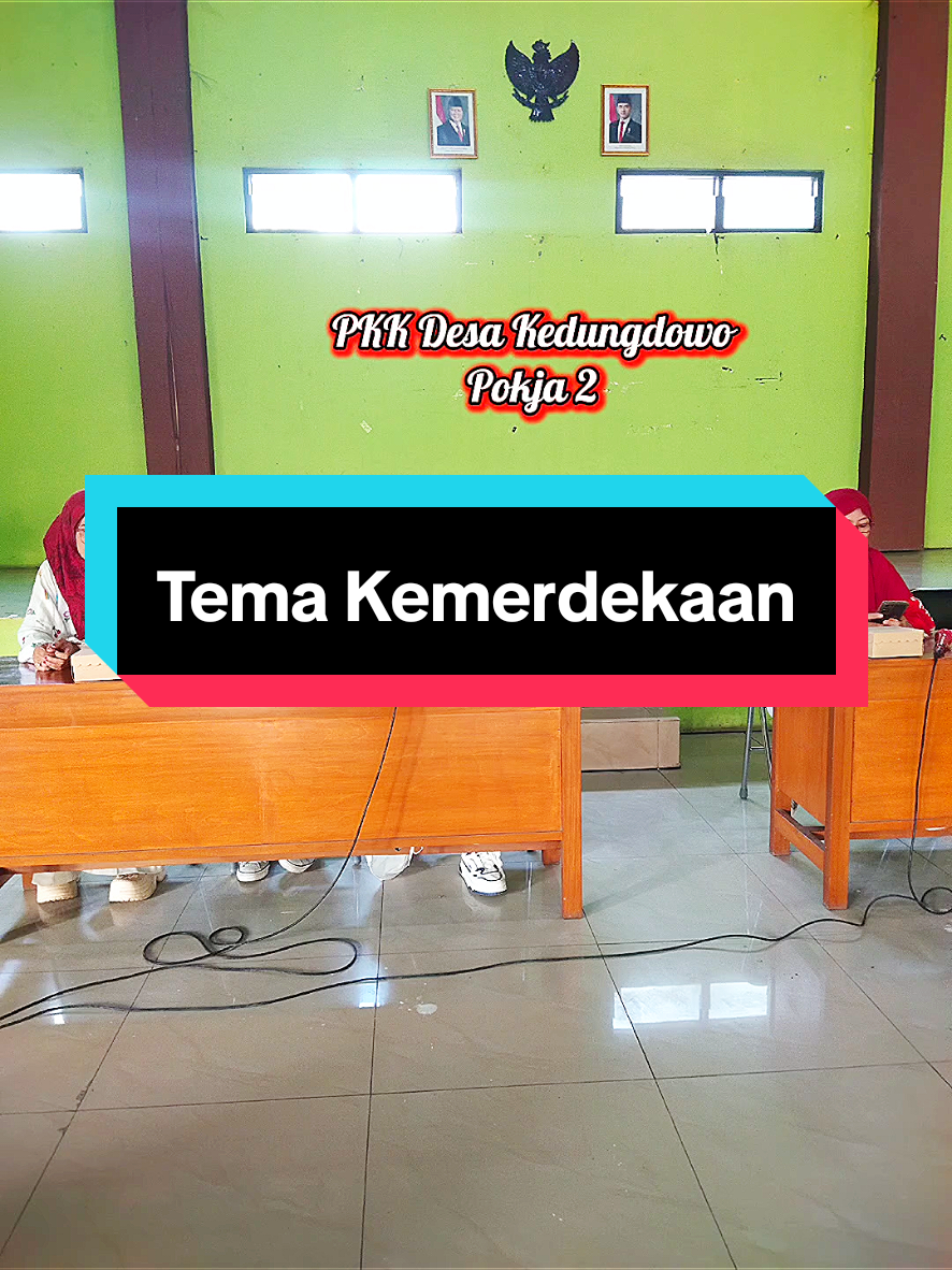 PKK Bulan Agustus Tema Merah Putih. 🇮🇩 #ibuibupkk #pkkdesa #merdeka 