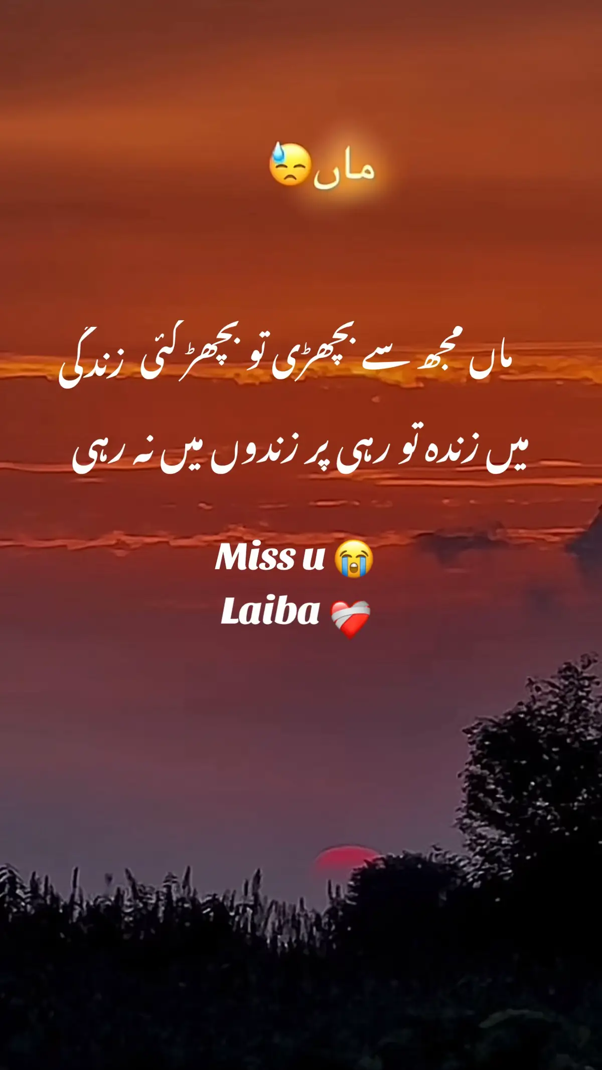 ماں مجھ سے بچھڑی تو بچھڑ گئی زندگی میں زندہ تو رہی مگر زندوں میں  نہ رہی 😭😭😭#four #for #maa #fppppppppppppppppppp #fouryourpage 