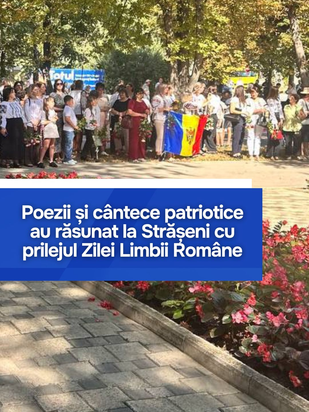 Ziua Limbii Române a adunat la Strășeni sute de oameni care au celebrat împreună poezia, cântecul și tradiția. Îmbrăcați în ii, participanții au vorbit despre dragostea de țară și identitate. La eveniment au fost prezenți președinții Republicii Moldova și României, Maia Sandu și Nicușor Dan, care au transmis mesaje despre unitate, libertate și responsabilitatea de a păstra limba română pentru generațiile viitoare.