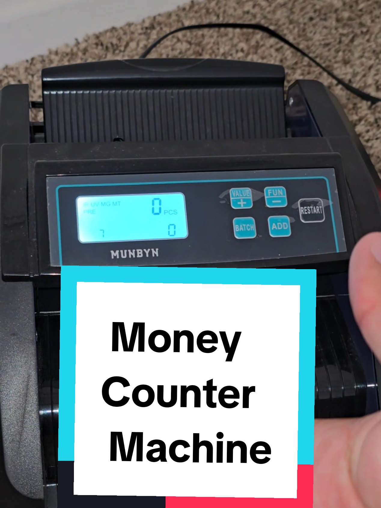 This money Counter Machine can count a large amount of bills within a few seconds.  Grab it in the tiktok shop. #moneycounter #moneycountermachine 