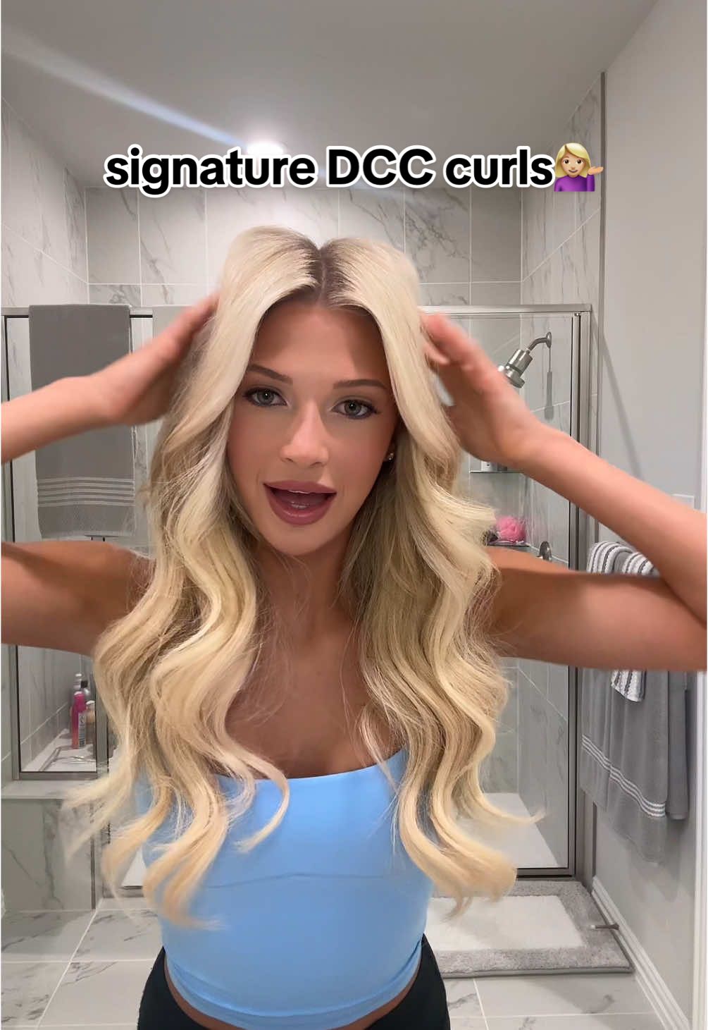 My signature DCC curls💁🏼‍♀️🫶🏻 all my favorite products… @Dyson @babylissprousa @Aveda @Tangle Teezer @Kenra Professional @IGK Hair @SexyHair #grwm #dallascowboyscheerleaders #americassweethearts #hair #curls 