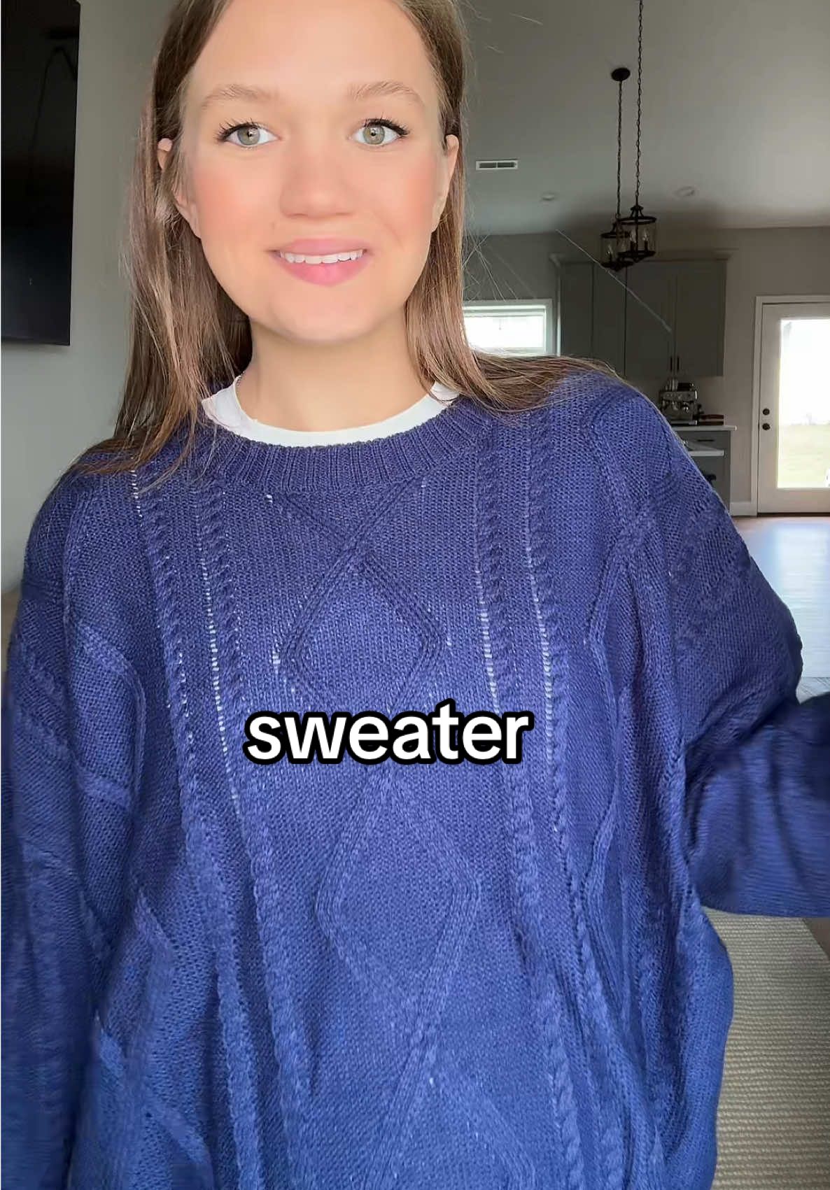 it’s very lightweight too!!  #cableknitsweater #sweater #fallsweater #wintersweater 