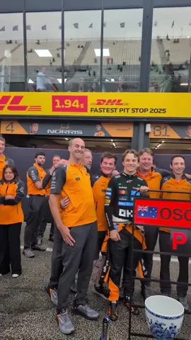 Team celebrations with OP81 🫶 #McLaren #F1 #DutchGP #F1TikTok 