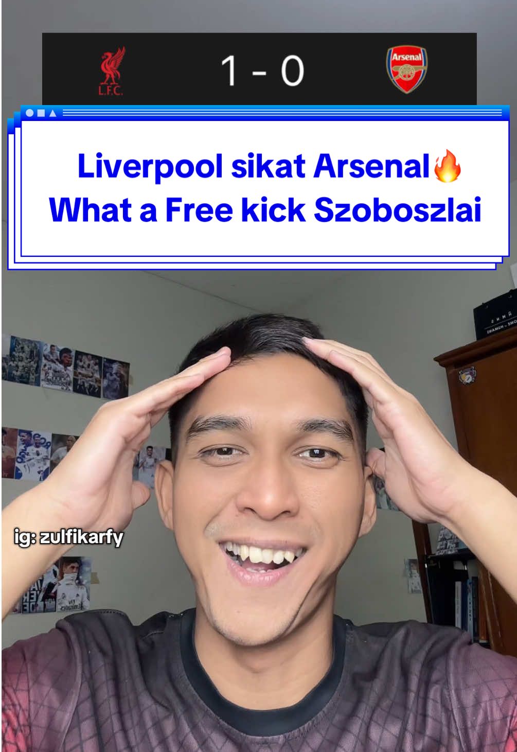Liverpool kalahkan Arsenal di Premier League Matchday 3🔥 What a Free Kick Szoboszlai⚽️🔥 #liverpool #arsenal #PremierLeague #ynwa #szoboszlai 