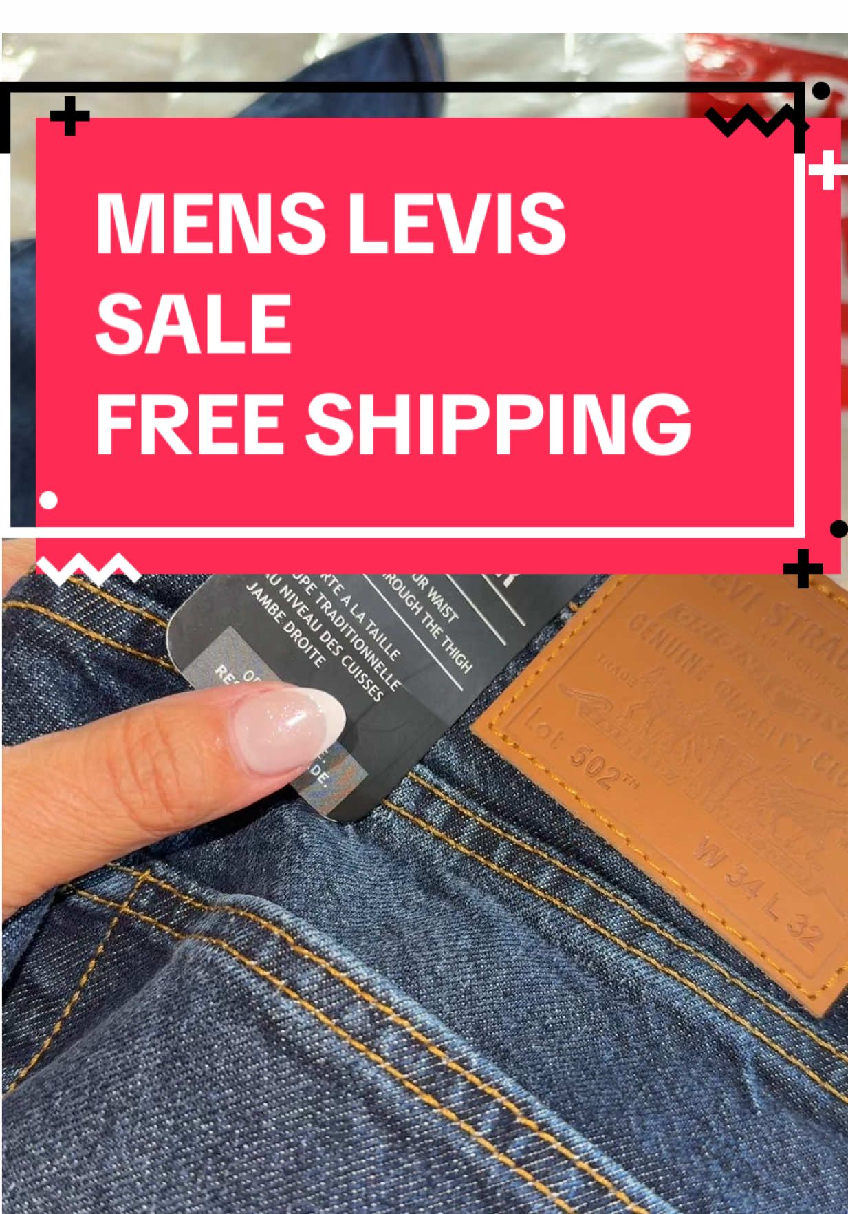 Men’s Levi’s from qualified TikTok Seller, love these 502’s but linked all that are available now. Free Shipping too! #jeans #ttshop #mensfashionwear 