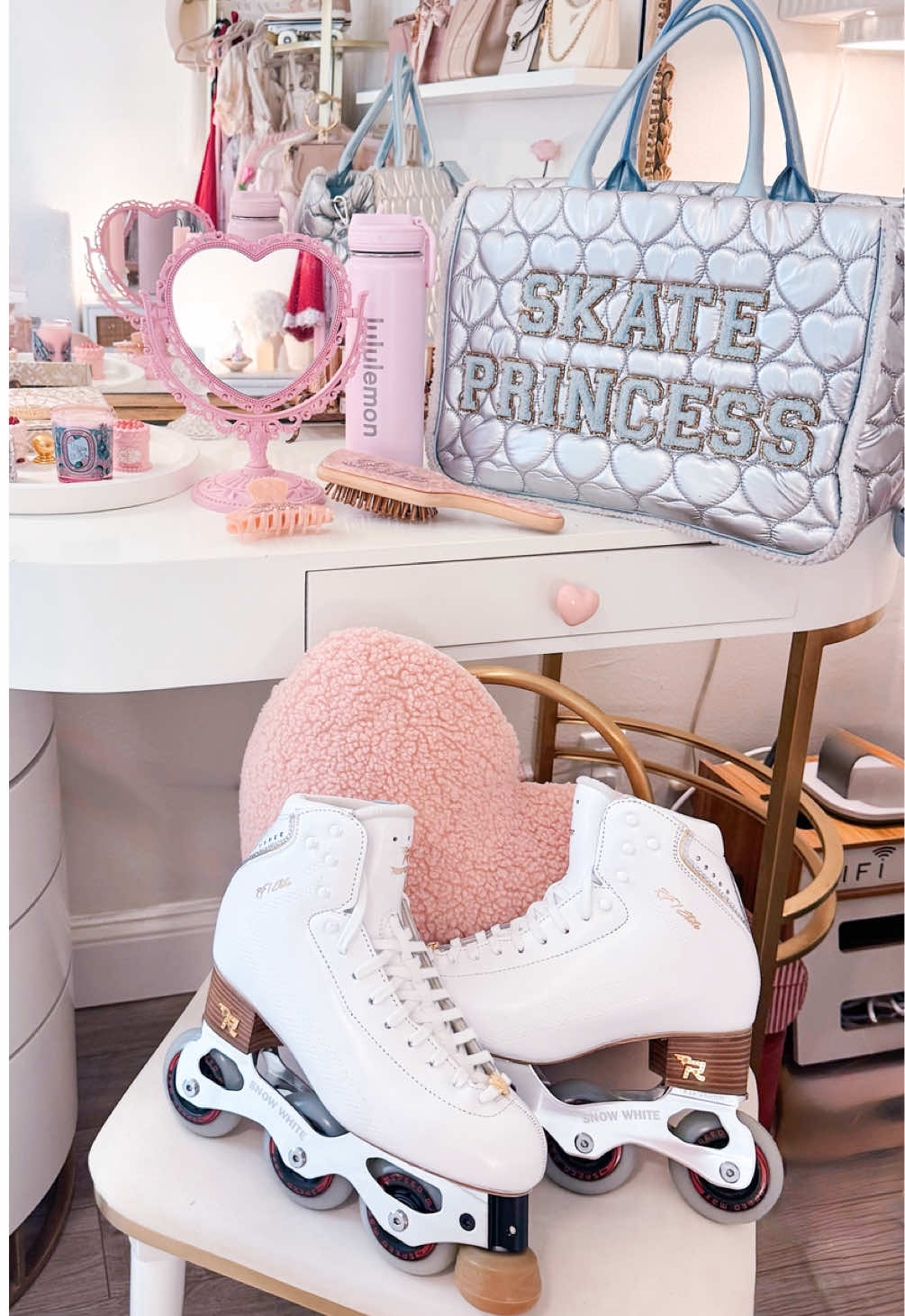 new chapter on wheels 🛼✨ i just got my brand new skates and wanted to share a little bit about them, since i know a lot of you ask about boots and setups 💕 i just upgraded from my old risport rf 1 elite artistic inline boots to the newest rf 1 elite model. these boots are designed for high-level artistic skaters. they’re extremely stiff and much more supportive around the ankle, which makes a huge difference when i’m landing jumps or holding edges on inlines. here’s what i noticed compared to the older version: ✨ lightweight feel – the new rf 1 elite has improved leather and padding that make these skates feel so much lighter than the previous version. ⛸️ lower cut – the new model has a lower cut boot than the old rf 1 elite. it’s not as low cut as a dance boot, and is the same height as their freestyle boot rf 3 pro (a boot that i also love and use for my quads). i’m curious to see if the lower cut will improve my ankle mobility and my footwork. 💪🏼 responsiveness – the rf 1 elite has a new sole made from a multilayer of materials (high-density pe and carbon fiber). this gives the skate more responsiveness and makes it easier to control. if you are an advanced inline skater, i would 100% recommend these (for beginners these skates are way too stiff — but if you are an adult skater that skates a lot outside, you might be able to give these a go). also, can we take a moment for the little rhinestone + cute lace charm action going on too? ✨ for my plates or chassis, i use snow white artistic inline plates with a roll line cappuccino toestop. i bought myself a new pair of plates so i could keep using my old skates as a skate show pair — stay tuned for a fun diy on that too! super excited to break these in and see what new moves i can achieve 🛼💕 🛼🌸🩰🎀💖  #inlineskating #artisticinlineskating #rollerskating #rollerfigureskating #risport 