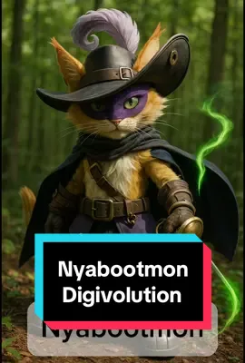 Nyabootmon Digivolution #digimon #digivolution #nyabootmon #aiart #digimontcg