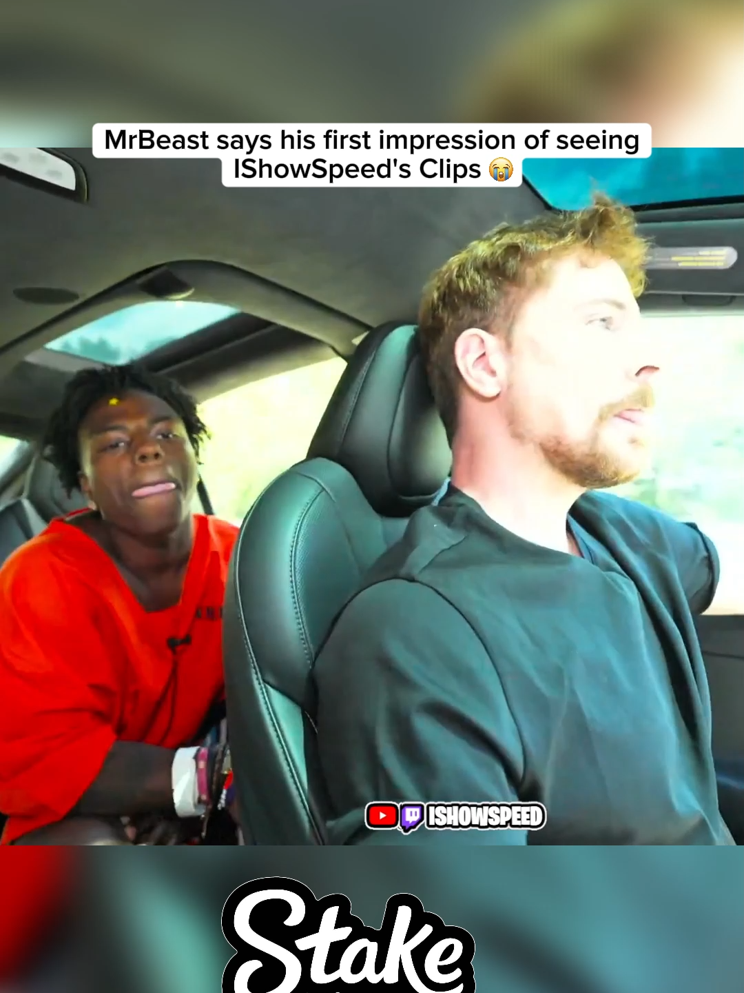 MrBeast says his first impression of seeing ishowspeed's clips 😭❤️ #ishowspeedclipz #mrbeast #fyp #twitchclips
