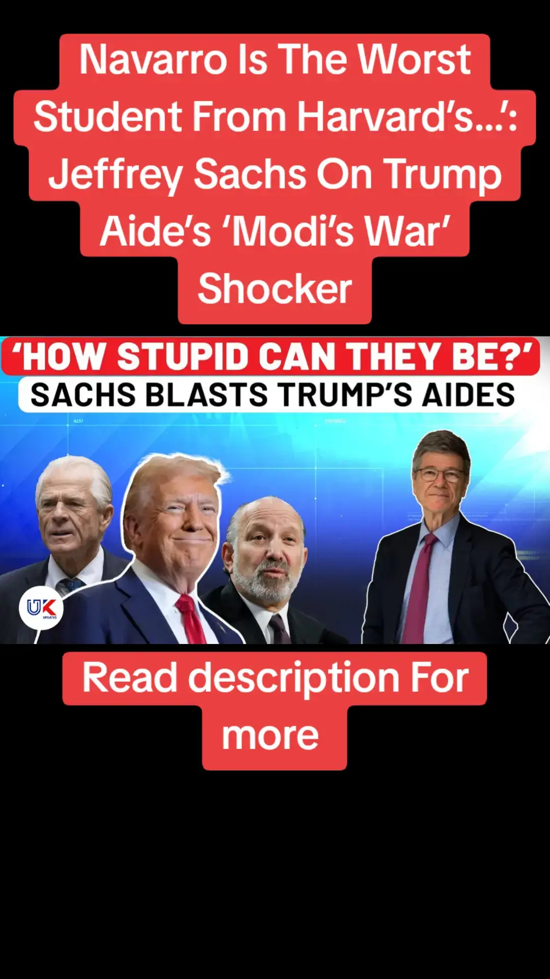 In this explosive interview, world-renowned economist Jeffrey Sachs exposes the shaky ground of U.S. strategy- from calling Peter Navarro “one of the worst students to come out of Harvard” to lambasting Trump’s tariffs on India. Sachs also unpacks the origins of the Ukraine war and delivers a sobering forecast of where global politics is headed. Don’t miss his blunt wisdom on diplomacy, war, and what it takes to navigate a broken system. #JeffreySachs #PeterNavarro #ModisWar #USIndia #UkraineWar 