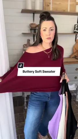 This women’s plain scoop neck drop shoulder sweater is cozy, flattering, and effortlessly chic. Perfect for layering, dressing up with jeans + boots, or keeping it casual with leggings. With so many colors to choose from, you’ll want more than one! #sweaterweather #sweaterstyle #sweaterseason #cashmeresweater  Fall & winter must-have | Drop shoulder knit | Everyday cozy style | Wardrobe essential