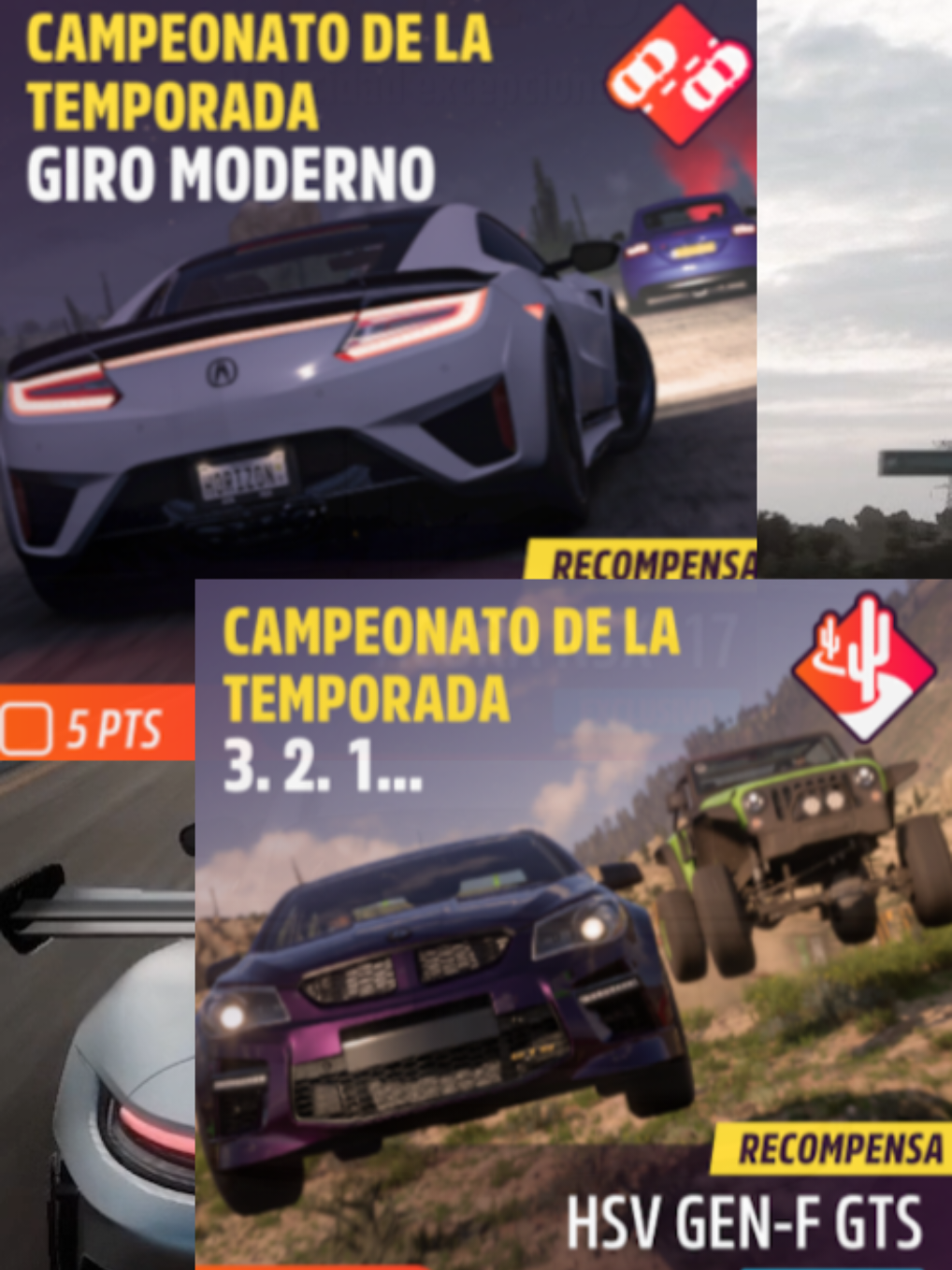 Campeonatos de temporada⏭️⏮️ #Giromoderno #3.2.1... #Campeonatosdetemporada #fh5 #fyp 