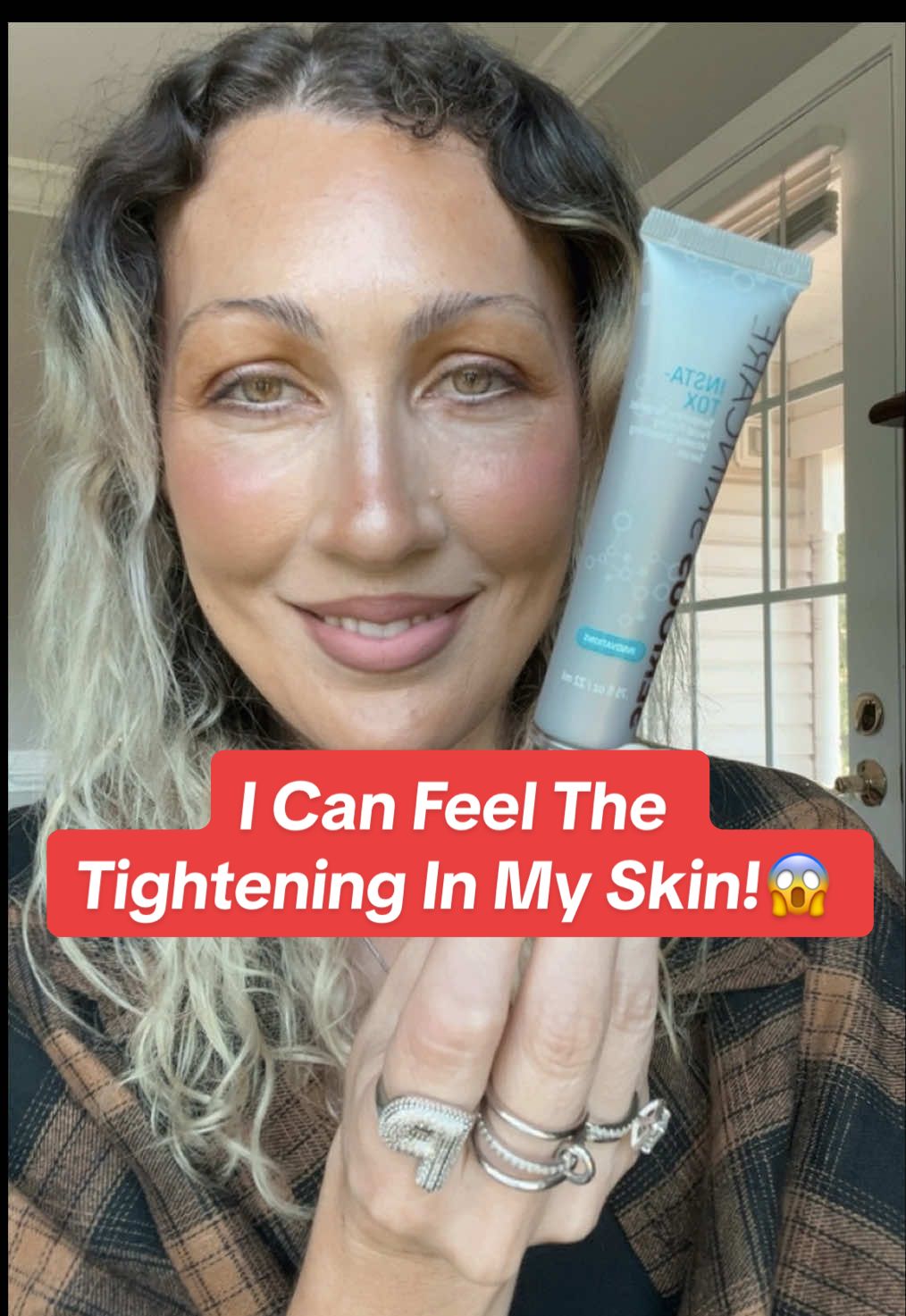 I can feel this stuff tightening my skin! This is InstaTox from @Serious Skincare & it’s the next best thing if you don’t want to play the injections game. Put it on fine lines, wrinkles, & deep skin folds. Right now it’s on sale for the Labor Day weekend! #instatox #finelines #wrinkles #antiagingskincare #summersfinalsprint 