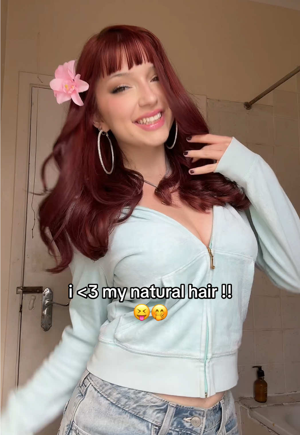 i love my natural hair !!!!! :D  #fyp#hairstyles#hairinspo#hairdye 