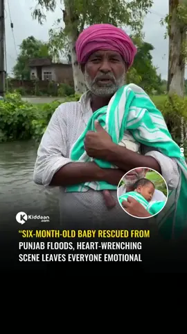 A heart-touching video has gone viral on social media, showing the successful rescue of a six-month-old baby and their family from a flood-hit village in Punjab. The emotional scenes have left viewers across the country deeply moved, highlighting the human struggles during natural disasters. Punjab continues to face severe flooding, with several border areas still submerged under water. Many families are trapped, and rescue operations are ongoing as authorities and volunteers work tirelessly to bring people to safety. This video is one of many showing the massive efforts being made to save lives amidst the devastation. The flood situation has caused widespread damage to homes, crops, and infrastructure, and communities are calling for urgent support and relief measures.