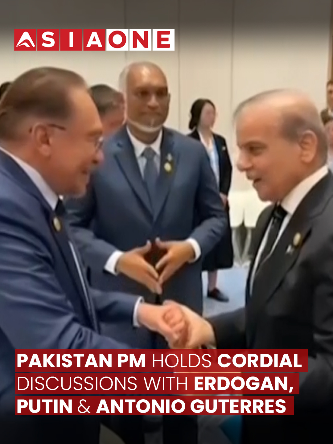 Pakistan PM Holds Cordial Discussions with Erdogan, Putin & Antonio Guterres | Asia One News #asiaone #englishnews #asiaonenews  #InternationalRelations #CurrentAffairs