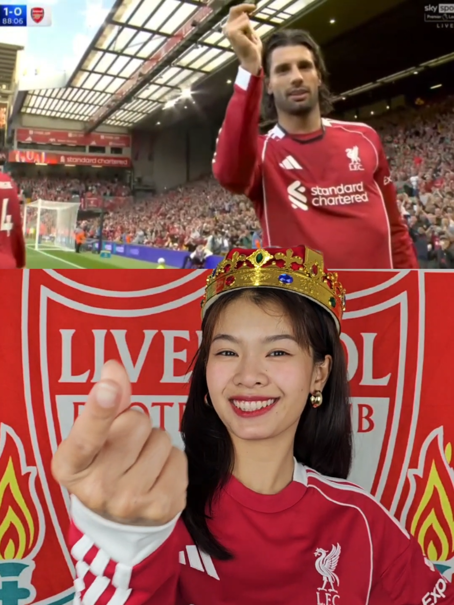 Liverpool 1-0 Arsenal .. ลิเวอร์พูลขึ้นมาเป็นจ่าฝูงก่อนเบรคทีมชาติ หนาวยาวๆเลยคร่าา 🎉🎉🎉 #liverpool #arsenal #PremierLeague #szoboszlai #tiktokviral 