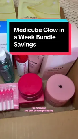 Medicube Affordable Glow in a Week Bundle #medicube #medicubebundle #skincaretiktok #tiktokshopcreatorpicks #tiktokshopblackfriday 