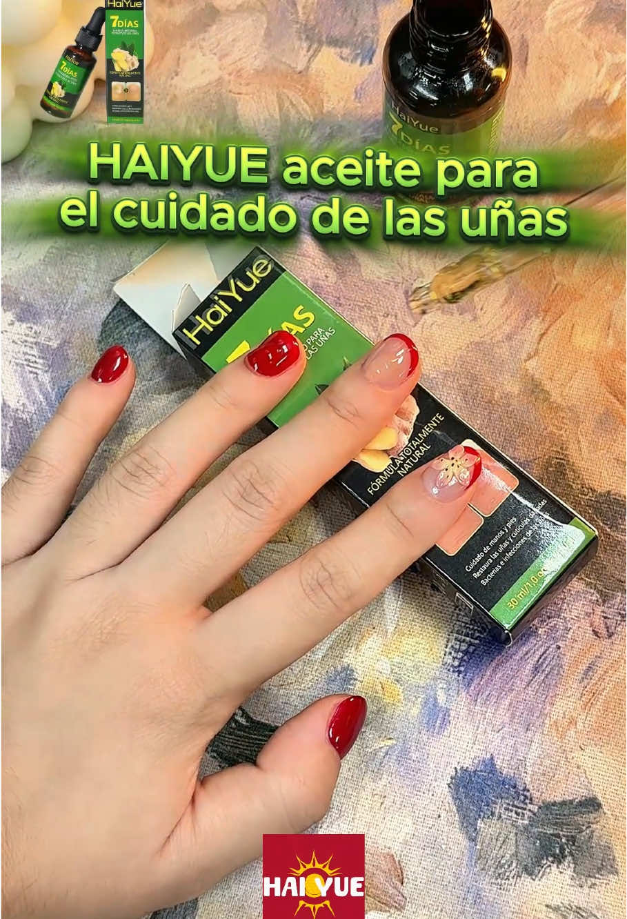 ¡Transforma tus uñas con nuestro esmalte de uñas con vitamina B y jengibre!#HAIYUE #hongos #cuidado #productos #Onicomicosis  831