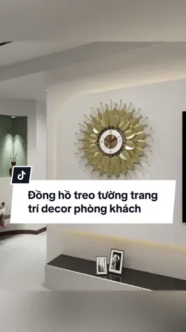 Đồng hồ treo tường trang trí decor phòng khách hiện đại#muataitiktokshop #thuhaifreeship #xuhuongtiktok #wwwmindecor #donghotreotuong 