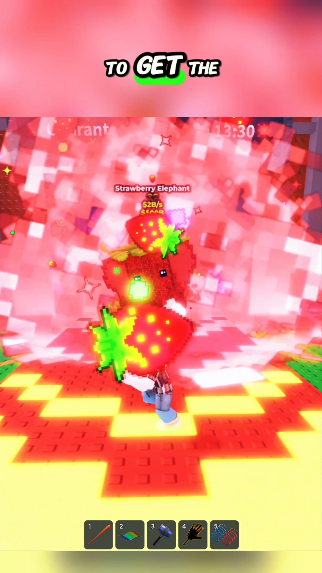 This is how to get Strawberry elephant in the new update in steal a brainrot #stealabrainrotroblox #roblox #stealabrainot #teamsammy 