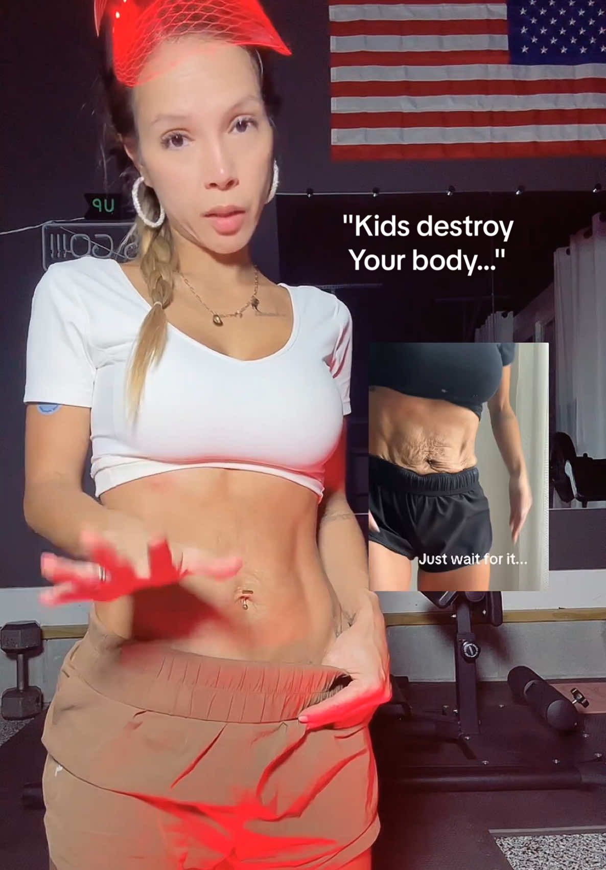 Let's be honest about redlight and mombods. 🫩 Linked if you are curious! #redlight #mombod #twinmom #mommymakeover #looseskin 