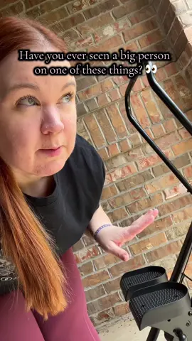 Have you ever seen a bigger person on one of these stair stepper things? Bc I have not but after trying it I can now tell you that they are sturdy and definitely plus size approved for a good workout.  #plussizeworkouts #plussizeworkout #stairstepperworkout #stairworkout 
