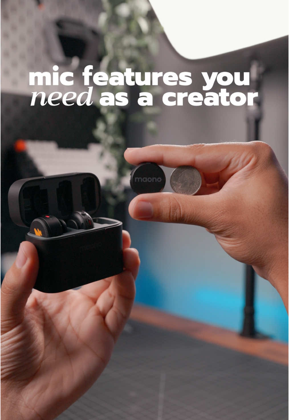 What features do you need in a wireless mic?  #Tech #wirelessmicrophone #maonot5 #contentcreator 