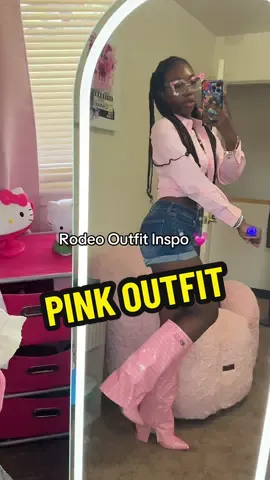 Rodeo Theme Outfit ✨ Pink Rodeo Outfit 💕 #rodeooutfits #pinkoutfit #tiktokshop 