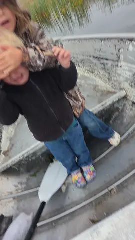 pure terror followed by a good laugh😂 #fish #fishing #pike  #scared #kids