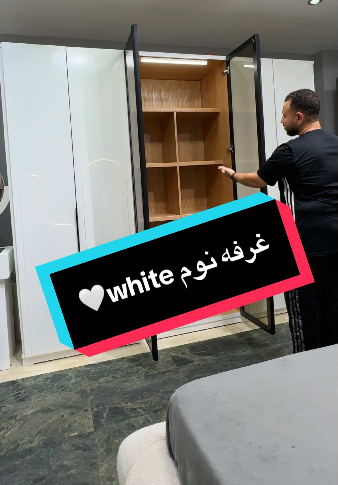 غرفه نوم white 🤍 للتواصل 01080921111/01080345555 #negm_furniture #نجم_للأثاث #هنجملك_حياتك #خليك_صنايعي #غرف_نوم_مودرن 