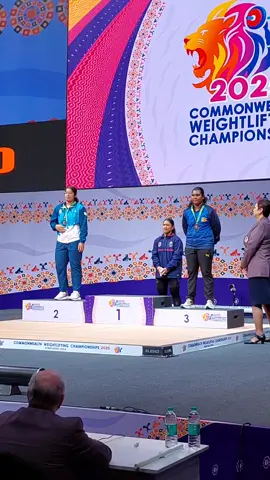 Seine Stowers setting NEW Commonwealth Records at the Commonwealth Championships 2025 in India POWERED BY: Samoa IBFC NBS Bank  #fypage #followers #highlight #weightlifting #samoa 
