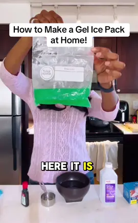 How to Make a Gel Ice Pack at Home! #icepack #gelicepack #drjencaudle #howto #fyp 