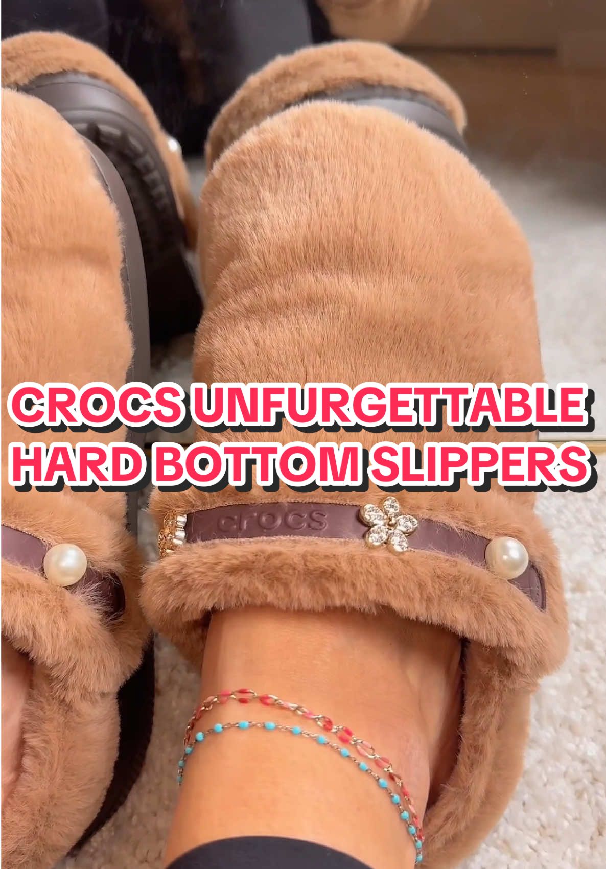 Replying to @kenlye.altum The Crocs Unfurrgetable slippers in Milk Chocolate (aka the pair that ALWAYS goes viral and sells out) are finally back in stock 😍🍫✨ Holiday season means they won’t last long—snag yours before they disappear again! Other colors are available as well 👏🏻 @Crocs  #crocs #slippers #restock #tiktokshoprestock #crocsslippers  *jibbitz & charms are sold separately and can be found in my showcase 